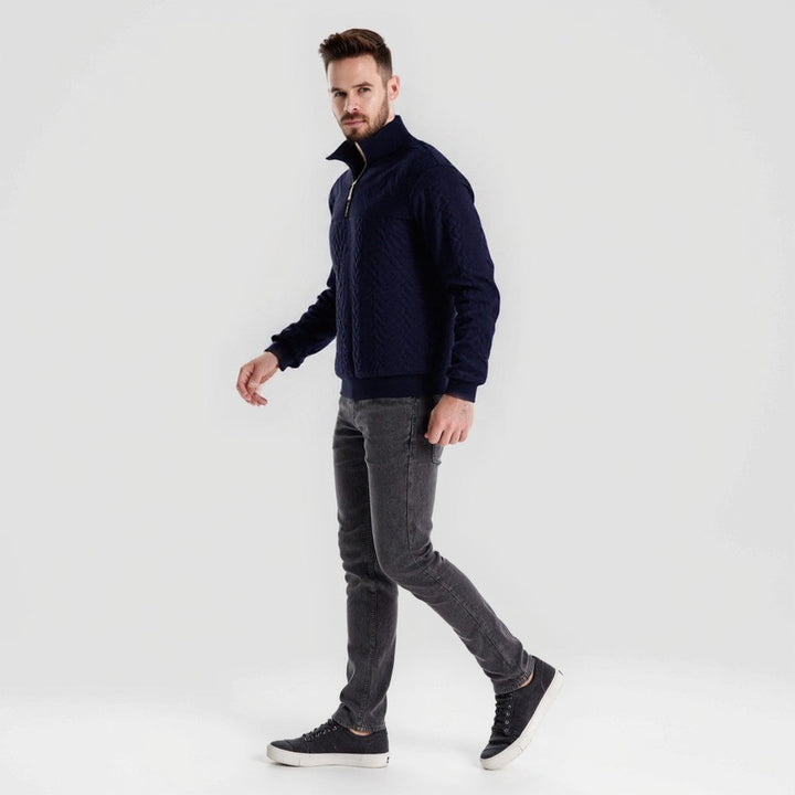 Victor | Vintage-Inspired Zip Sweater