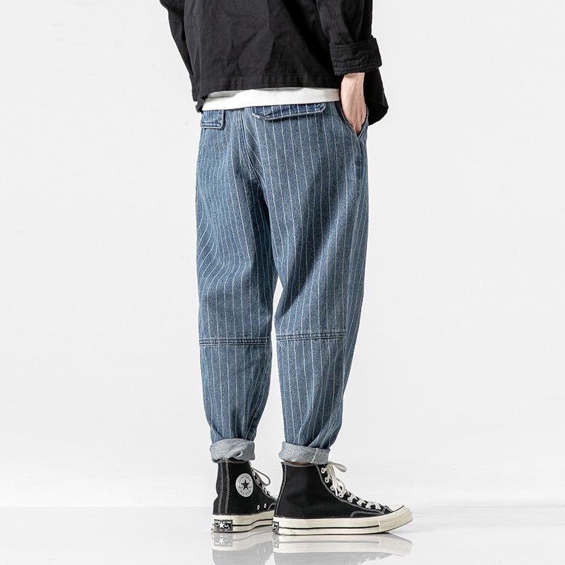 Haruto | Japanese Denim Stripe Pants