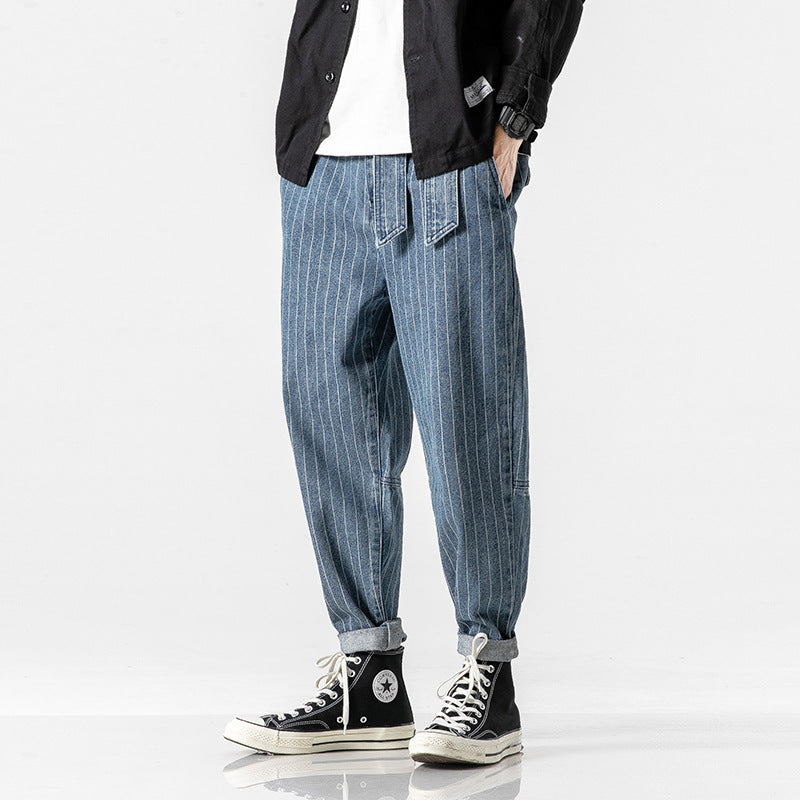 Haruto | Japanese Denim Stripe Pants