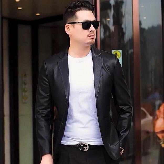 Enzo | Leather Blazer