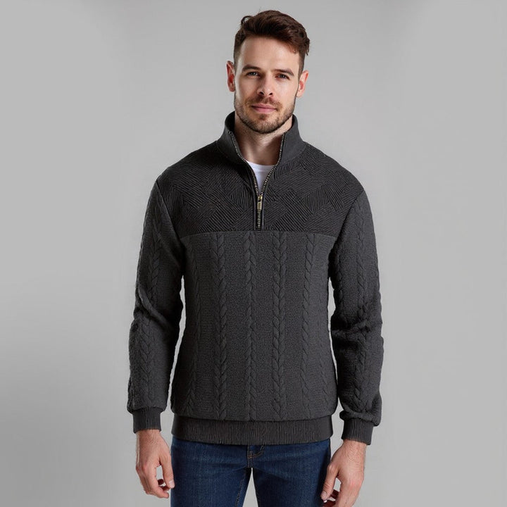 Victor | Vintage-Inspired Zip Sweater