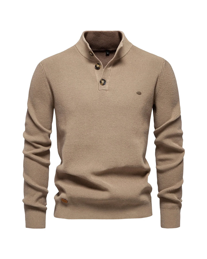 Theo | Stand Collar Sweater