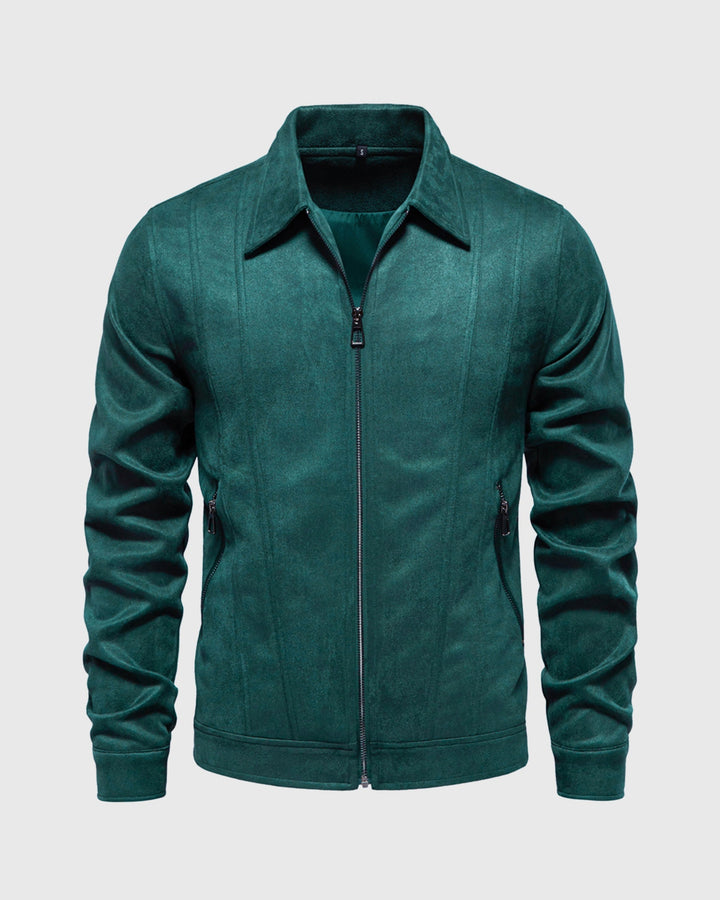 Leon | Suede Bomber Jacket