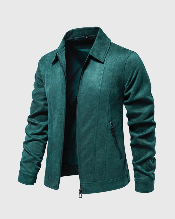 Leon | Suede Bomber Jacket