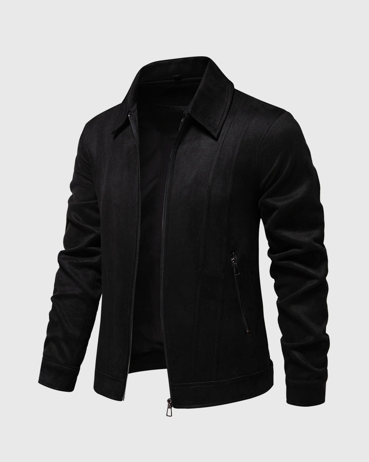 Leon | Suede Bomber Jacket