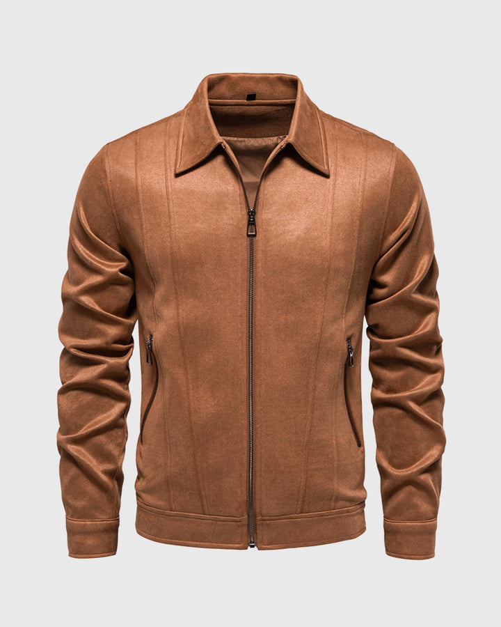 Leon | Suede Bomber Jacket