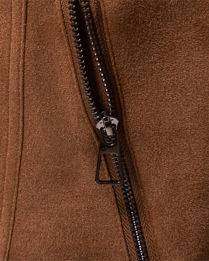 Leon | Suede Bomber Jacket