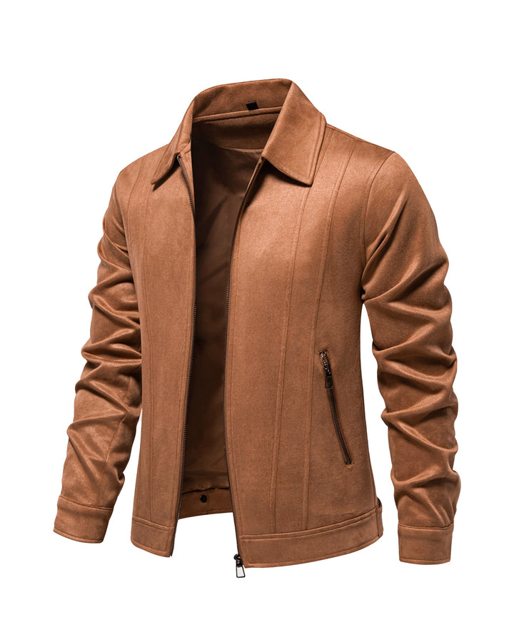 Leon | Suede Bomber Jacket