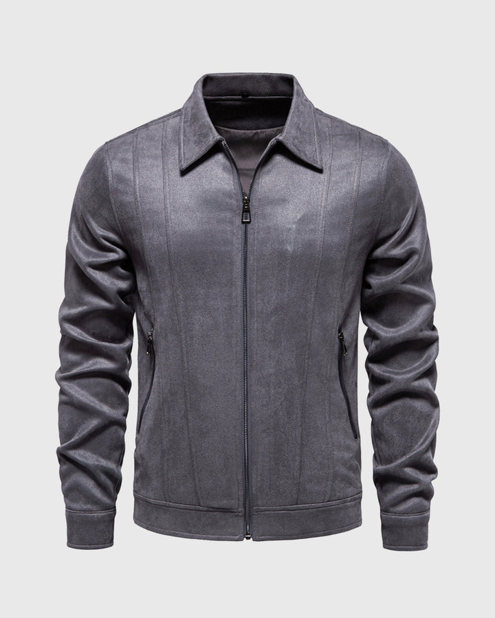 Leon | Suede Bomber Jacket
