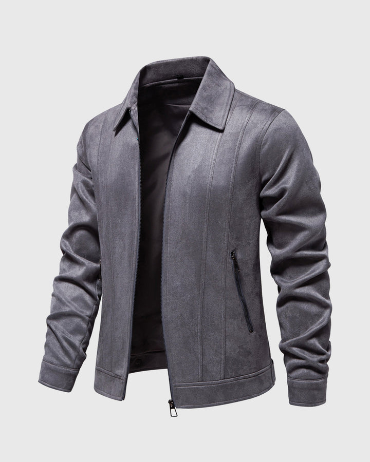 Leon | Suede Bomber Jacket