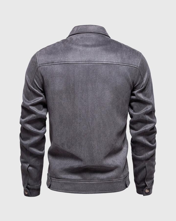 Leon | Suede Bomber Jacket