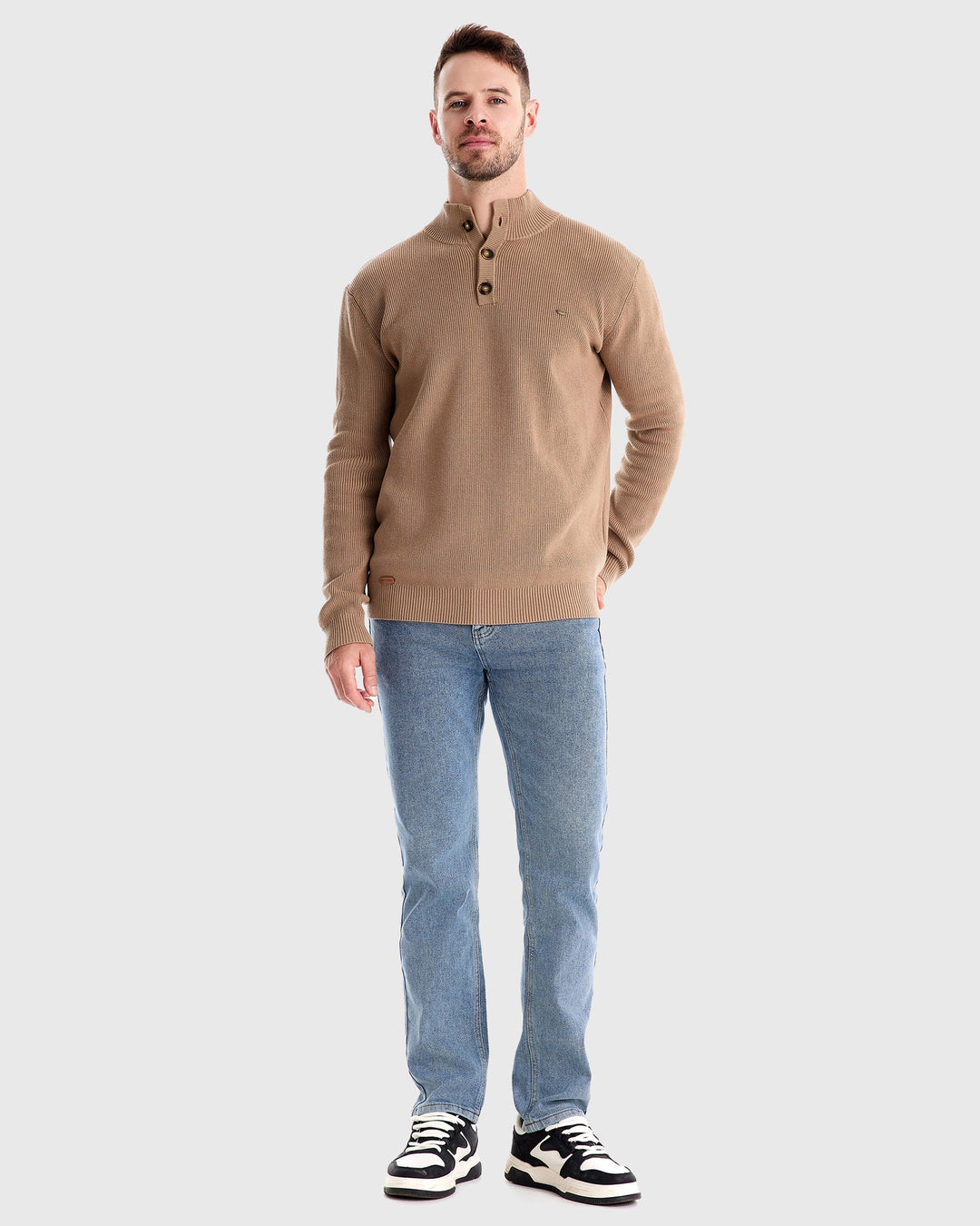 Theo | Stand Collar Sweater