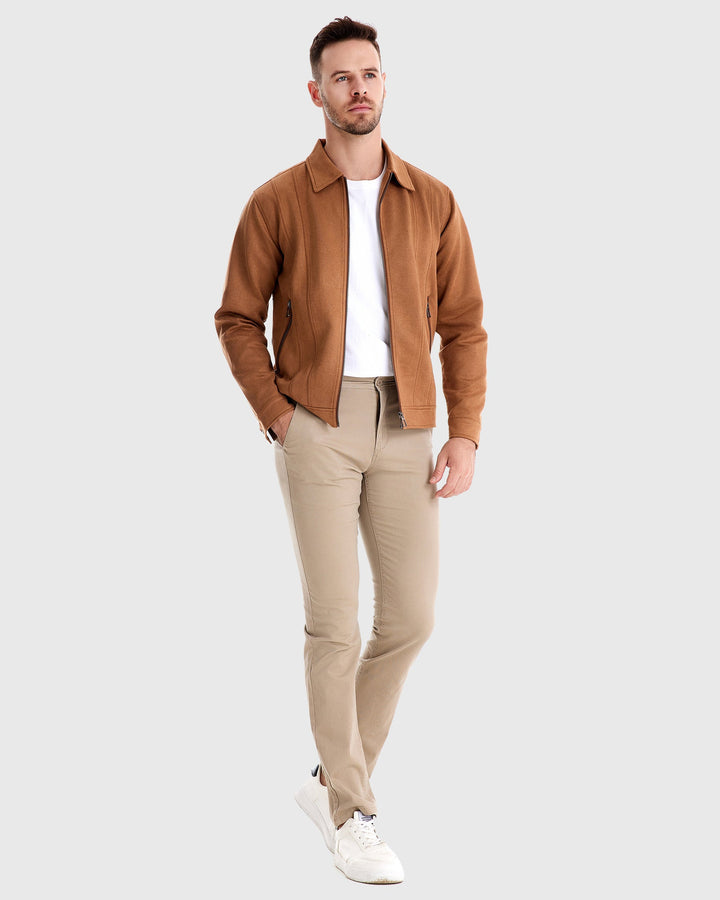 Leon | Suede Bomber Jacket