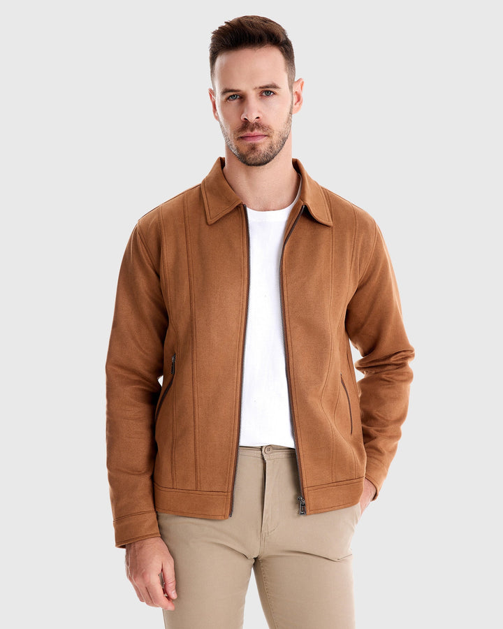 Leon | Suede Bomber Jacket