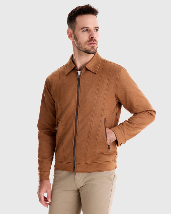 Leon | Suede Bomber Jacket