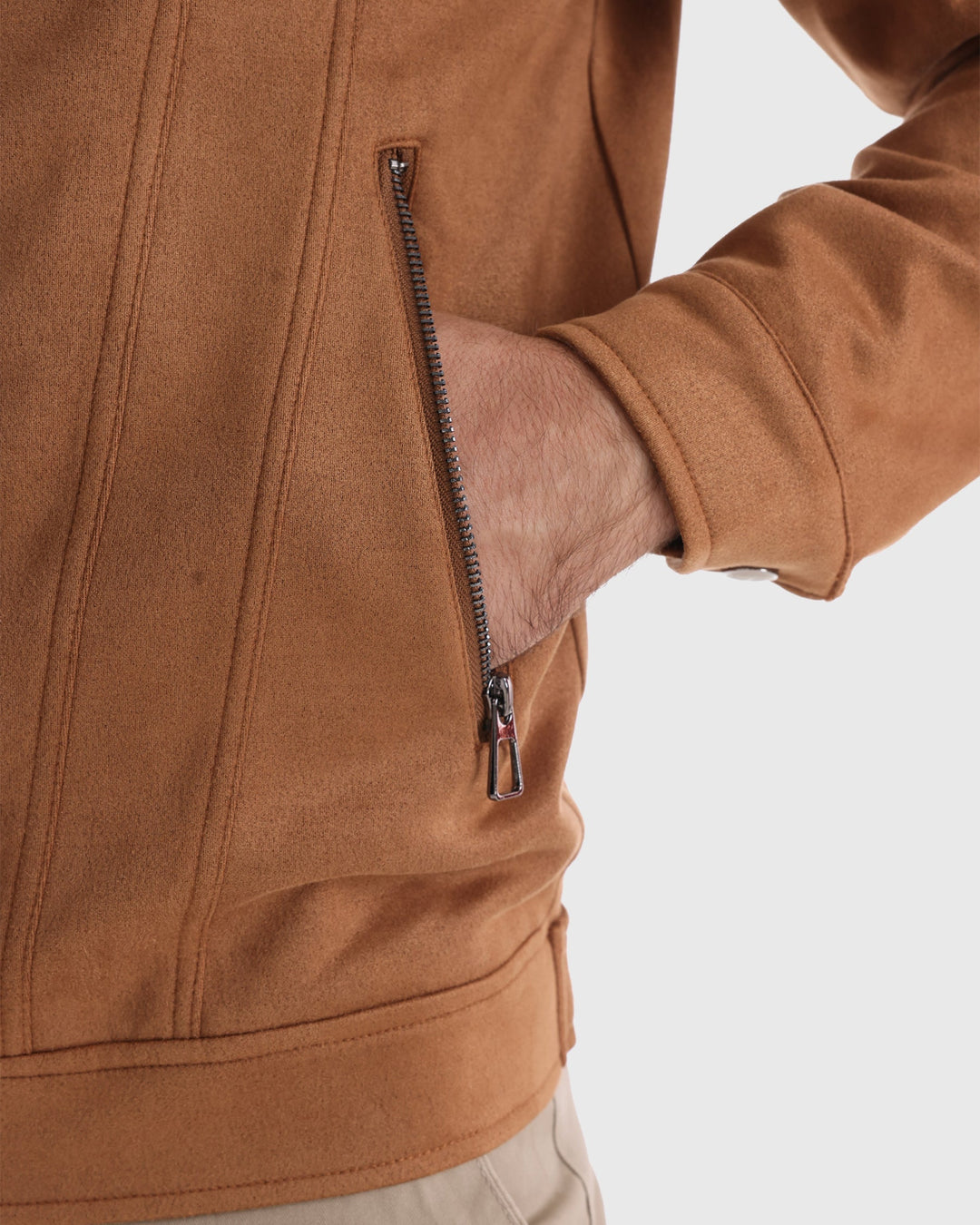 Leon | Suede Bomber Jacket