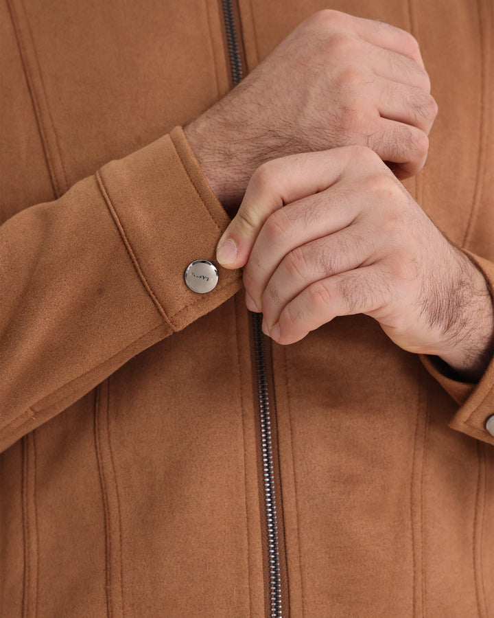 Leon | Suede Bomber Jacket