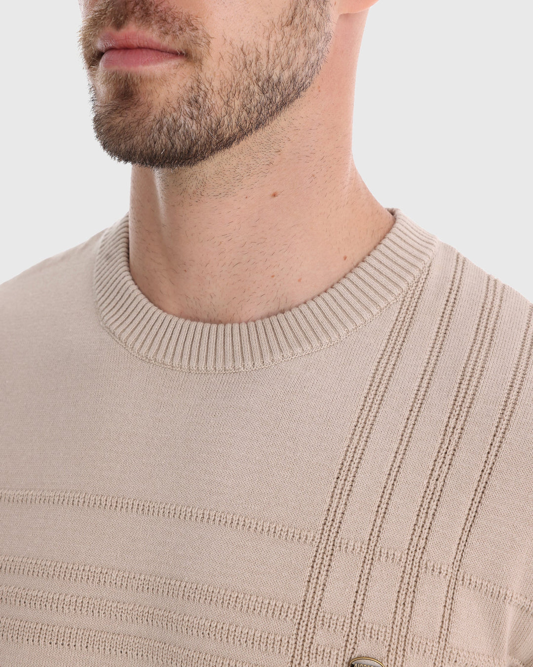 Tobias | Crosshatch Pattern Sweater