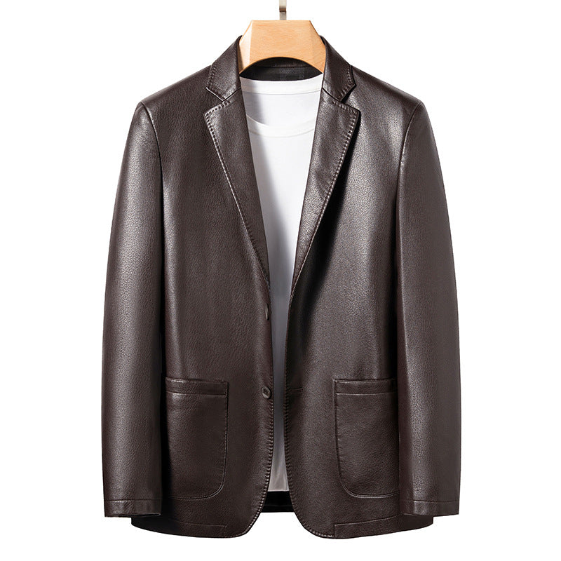 Enzo | Leather Blazer