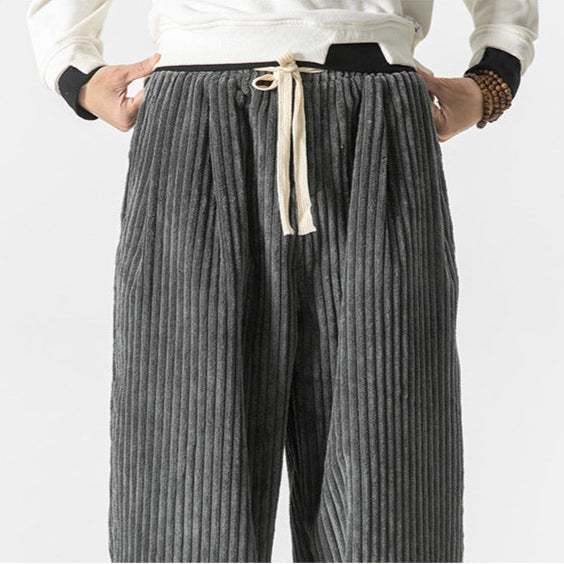 Masaaki | Wide-Leg Corduroy Pants