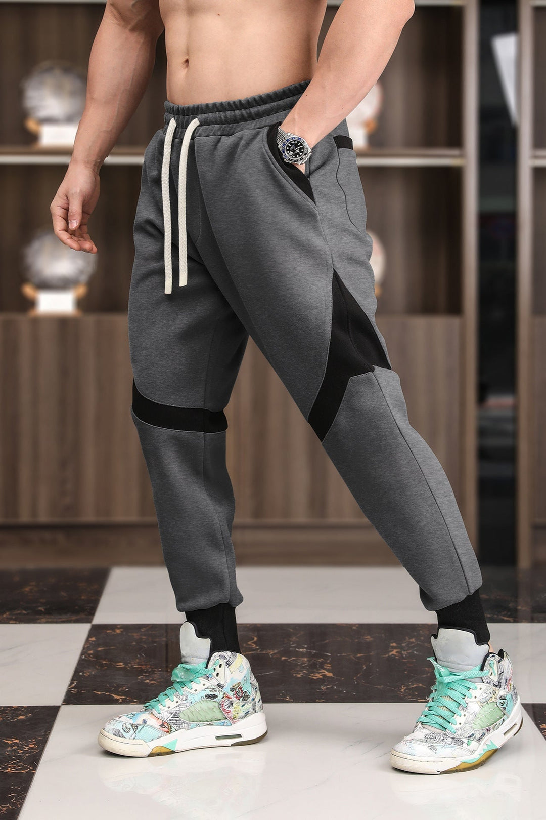 Elian | Color Block Jogging Pants